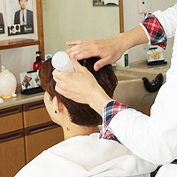 プレクレンジングジェル塗布